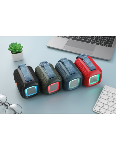 Enceinte Bluetooth Portable 5W Étanche Avec Lumière RGB 10h Autonomie Enceinte Bluetooth Portable 5W Étanche Avec Lumière RGB 10h Autonomie
