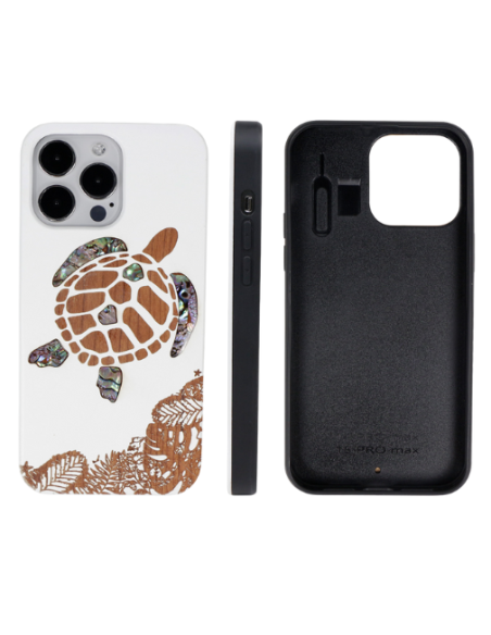 Coque en bois tortue Apple iphone 12