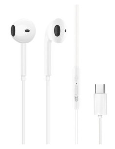 Écouteurs filaires USB-C blancs 1,2 m