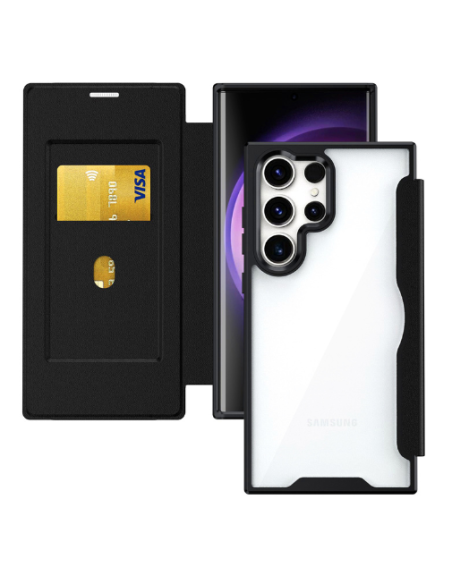 Coque rabattable porte carte Samsung Galaxy A55
