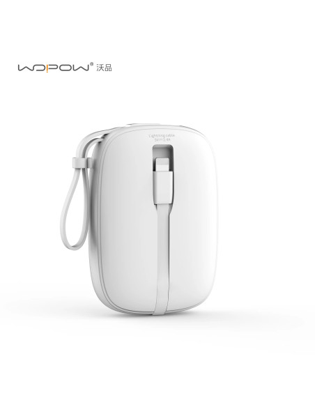 Batterie externe WOPOW SQ53 22,5 W + PD20 W avec câble intégré