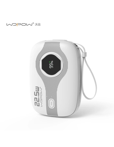 Batterie externe WOPOW SQ53 22,5 W + PD20 W avec câble intégré