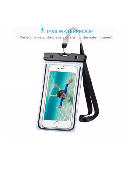 Pochette Étanche avec Cordon pour Mobile
