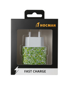 Chargeur Secteur Rapide avec Strass Violet - HOCMAN™ 2